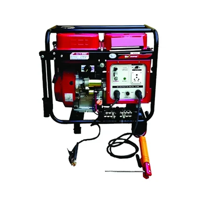 HPM 3 KVA Recoil Start Portable Petrol Run ARC Welder cum Generator Machine (GE W 7000 R)